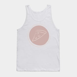 Pink Chalk Pizza Logo Tank Top